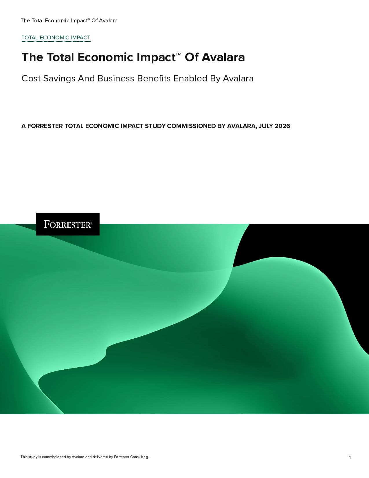 The Total Economic Impact™ Of Avalara